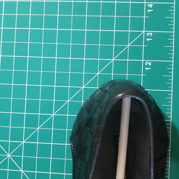 Woven Black Loafers with side cutouts; Size 10M; Sesto Miuccia made in Italy - Picture 7 of 7